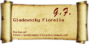 Gladovszky Fiorella névjegykártya